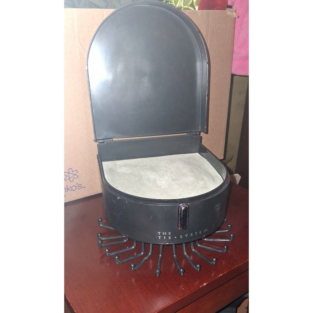 "The Tie System" Motorized Revolving Tie/Belt Holder & Organizer
